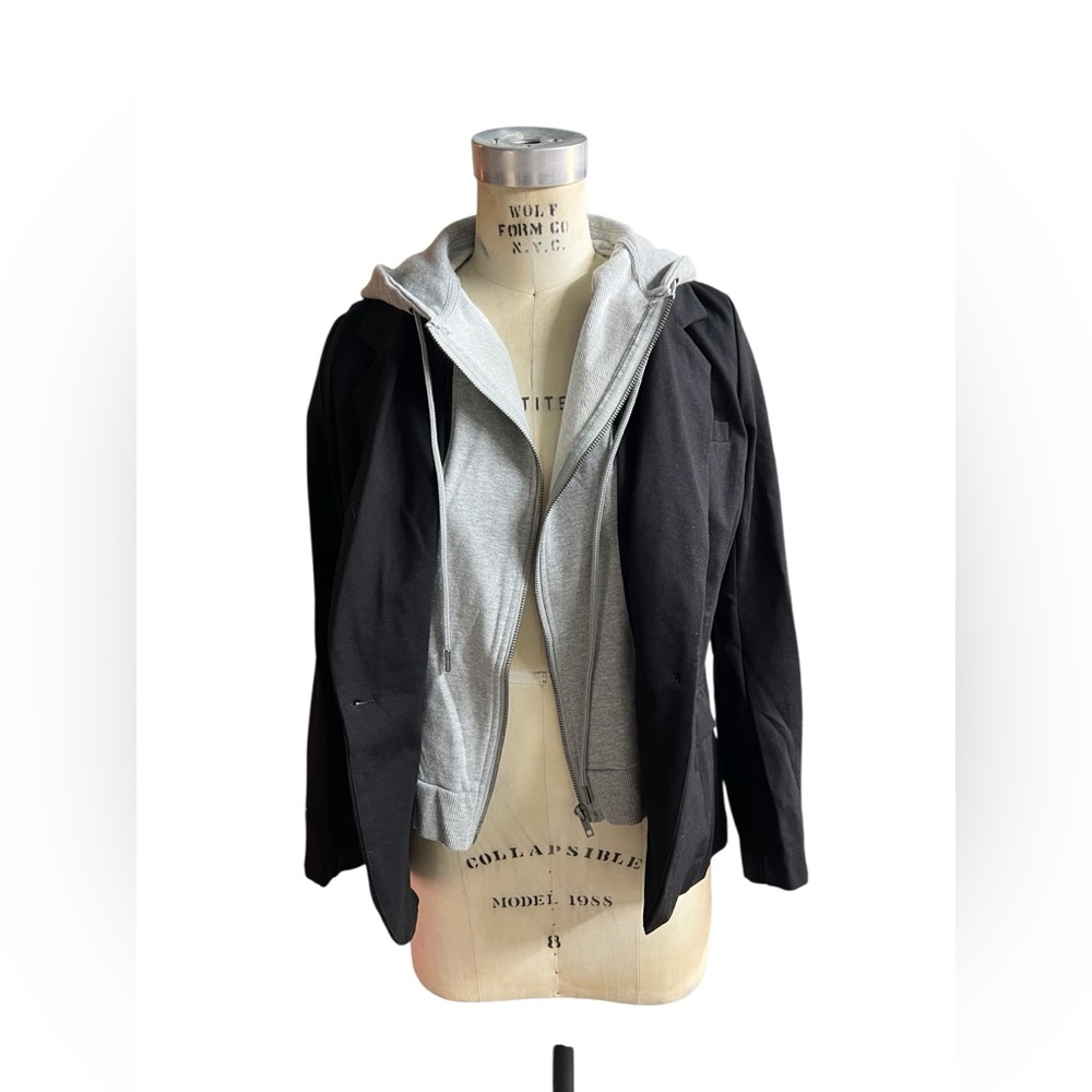 Liverpool M black and grey hoodie blazer combo - Picture 2 of 8